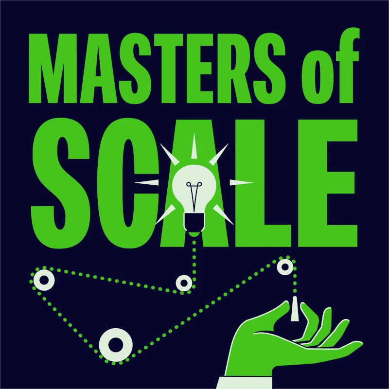 A Masters of Scale logo with a lightbulb motif
